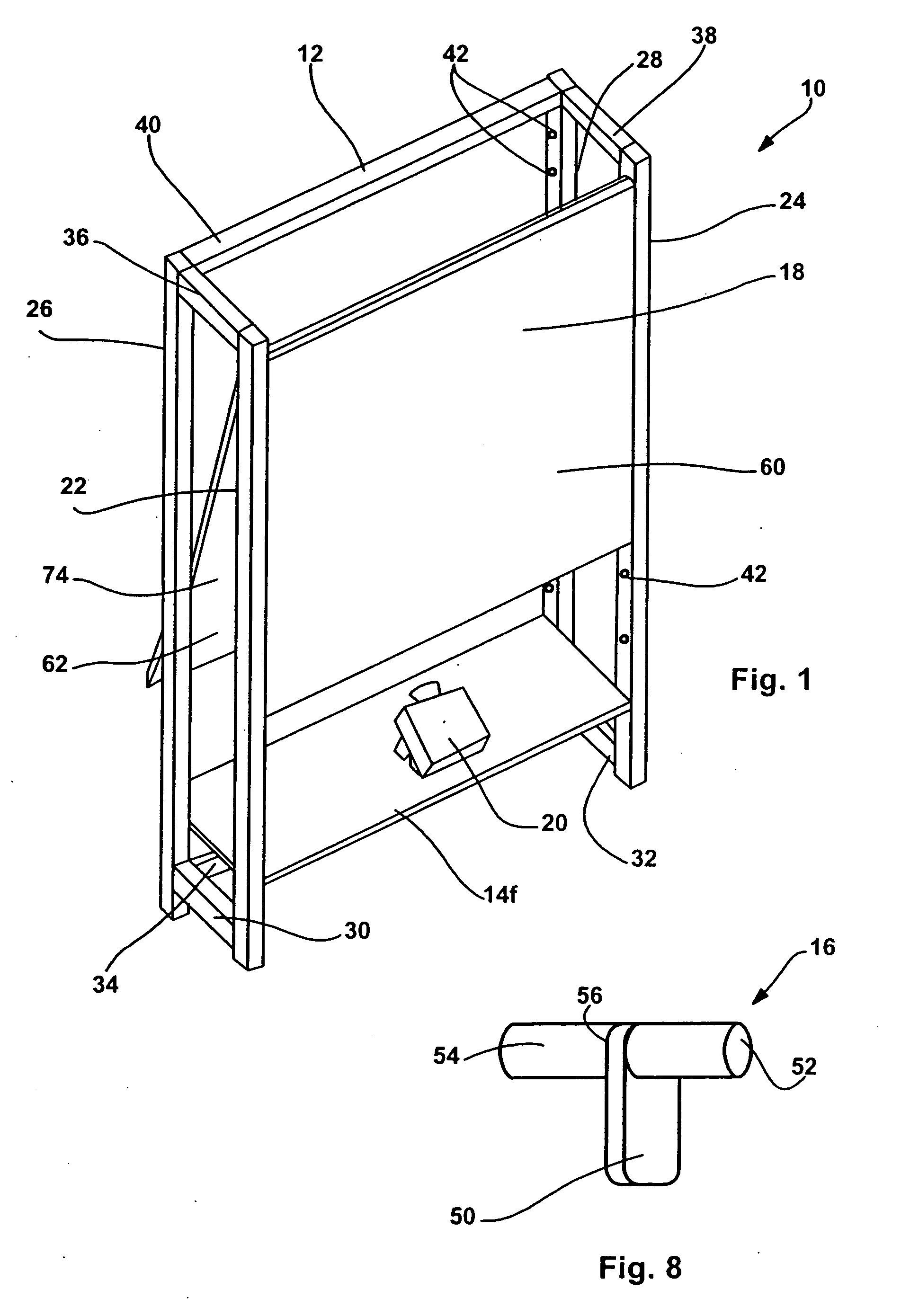 Convertible projection assembly and method
