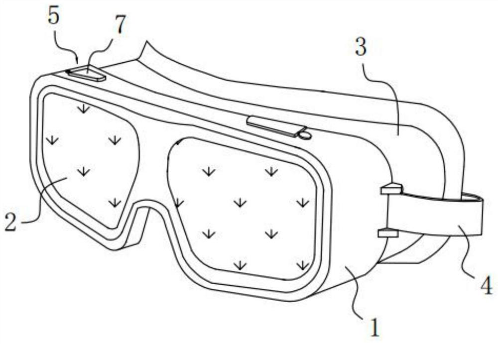 Medical protective eyeshade for preventing harmful light and infection after eye operation