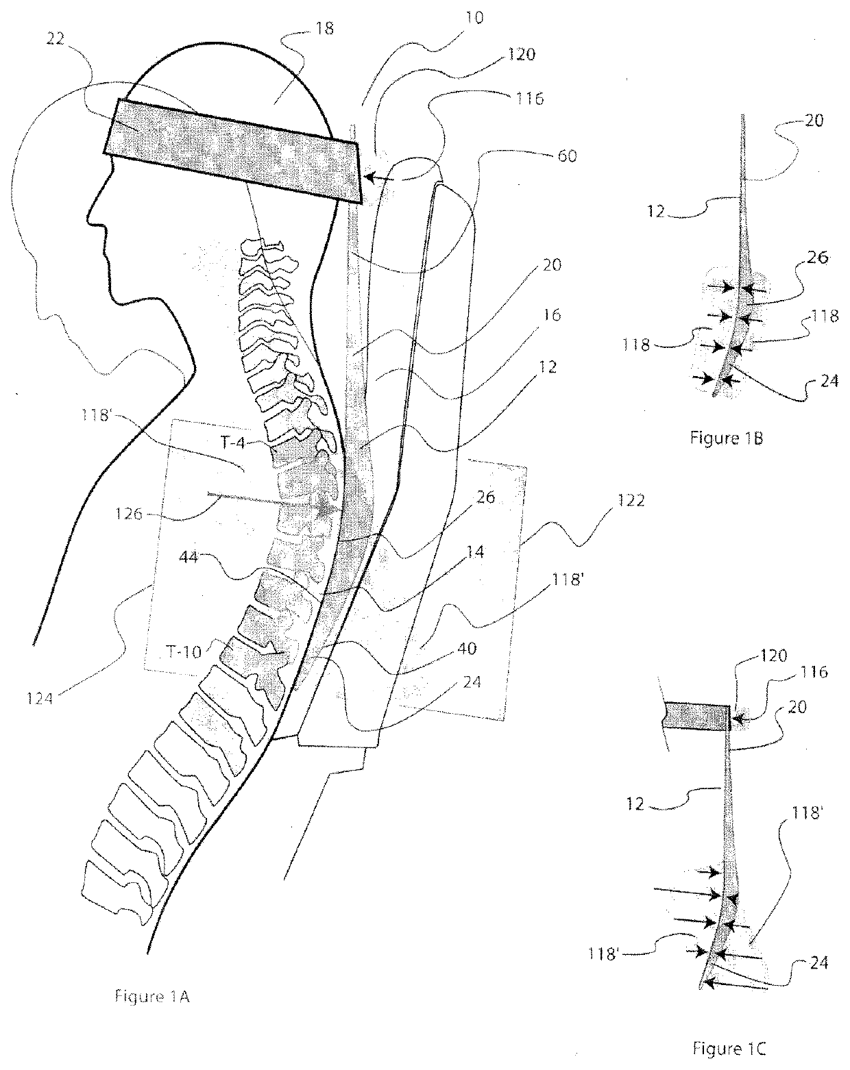 Anatomical head and neck restraining sleep aid and related products and methods