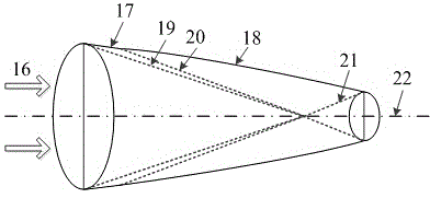 Internal waverider-derived turbine base combined dynamic gas inlet adopting binary variable-geometry manner