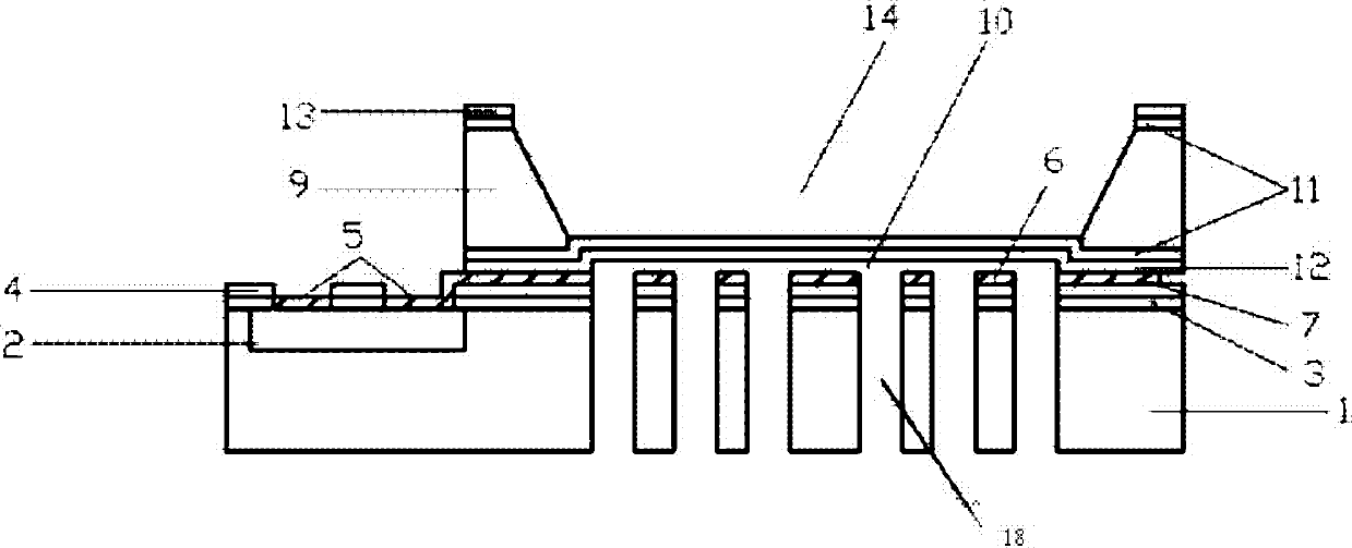 MEMS silicon microphone longitudinally integrated with CMOS circuit, and manufacturing method for the same