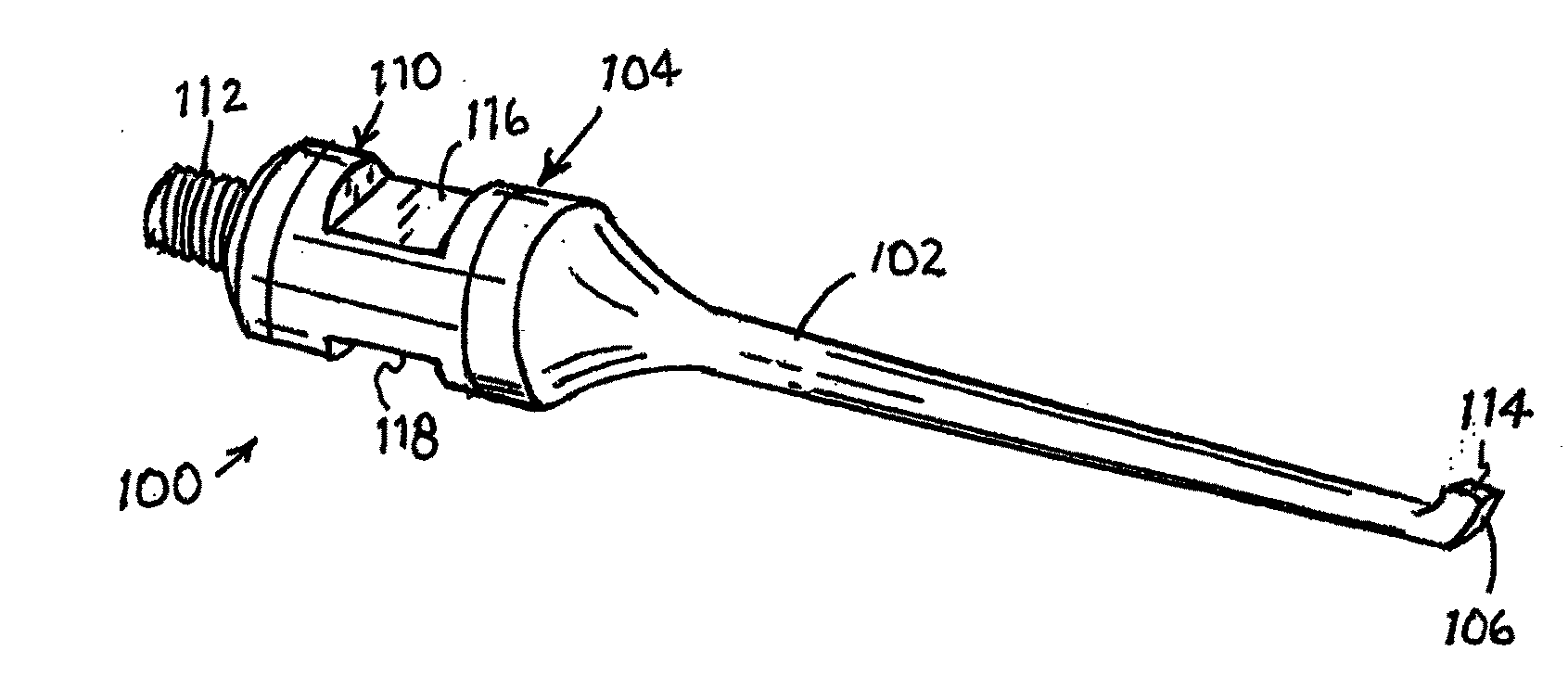 Ultrasonic medical probe with failsafe for sterility and associated method