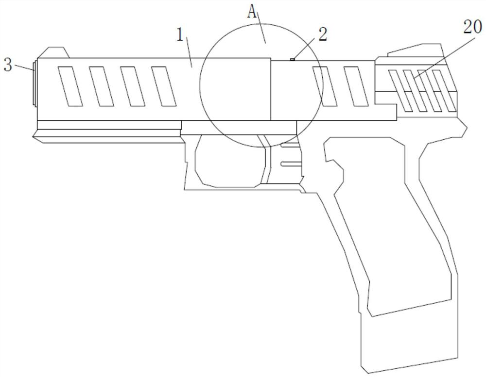 Novel ejection type toy gun