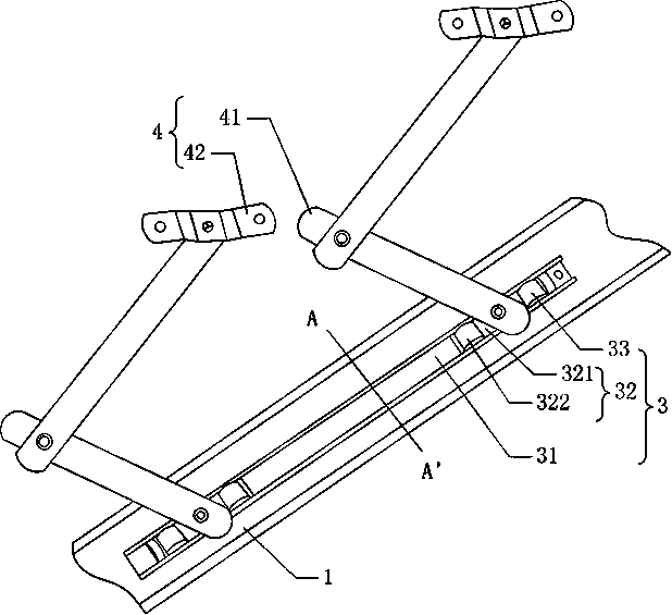 Outswinging casement window capable of moving horizontally