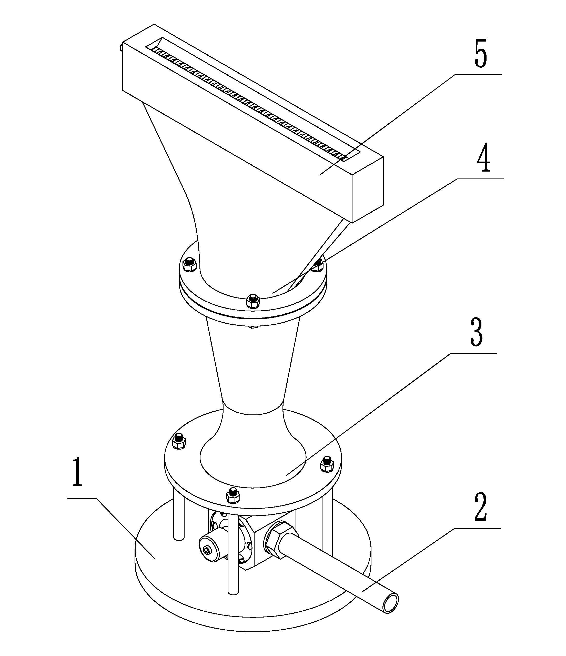 Premixer structure of marsh gas fan heater burner