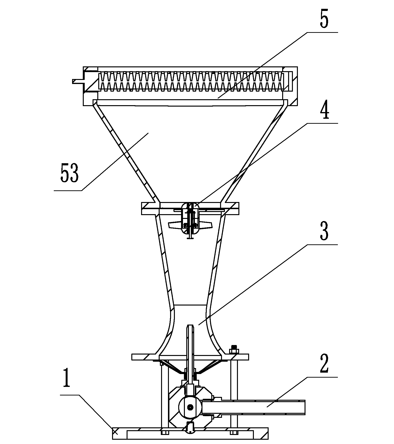 Premixer structure of marsh gas fan heater burner