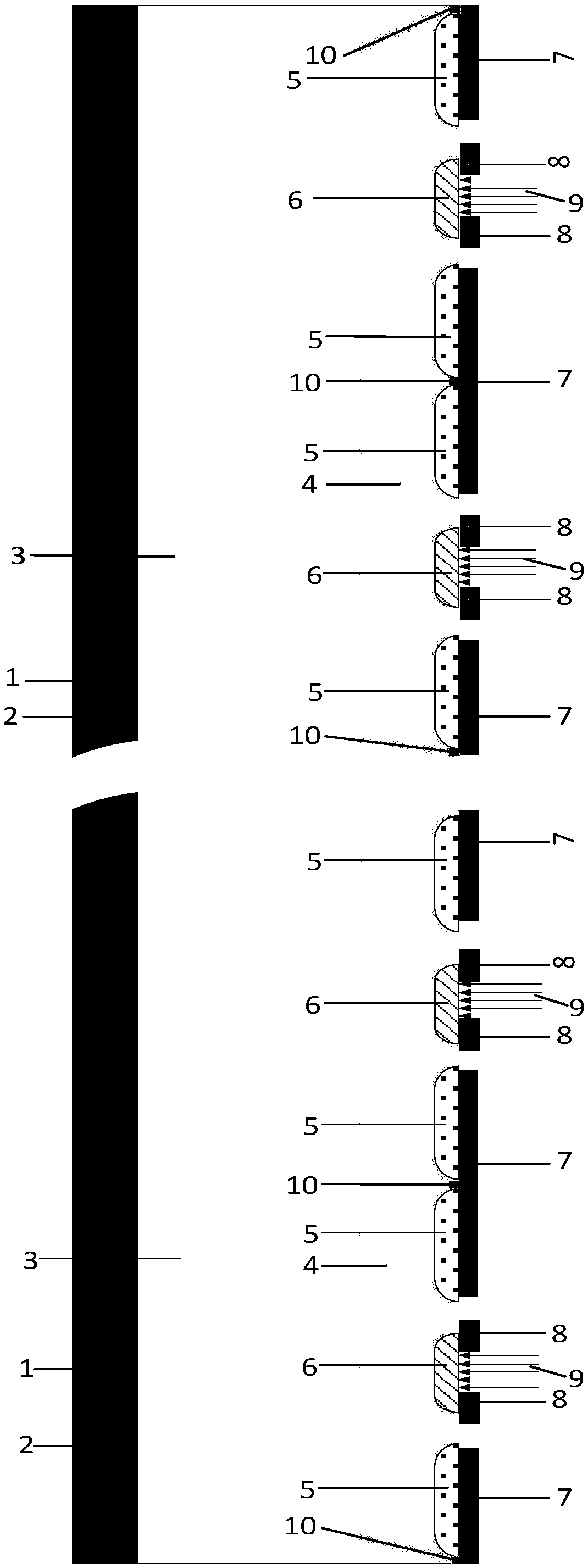 Light triggered thyristor with high di/dt tolerance