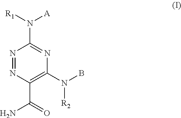 1,2,4-triazine-6-carboxamide derivative