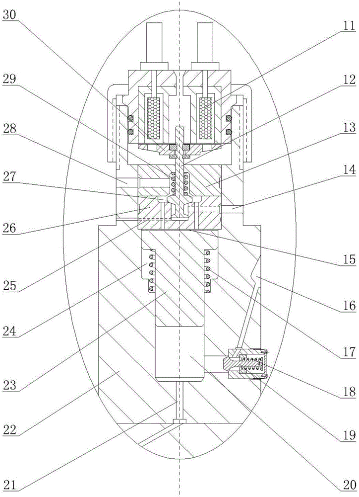 Combined non-pressurized fuel oil and pressurized fuel gas dual piezoelectric mixed fuel injection device