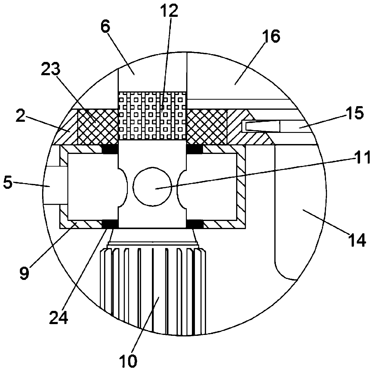 Desulfurization, denitrification and dust removal device