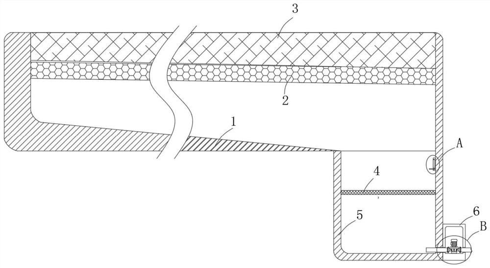 Underground project standing water comprehensive discharging device