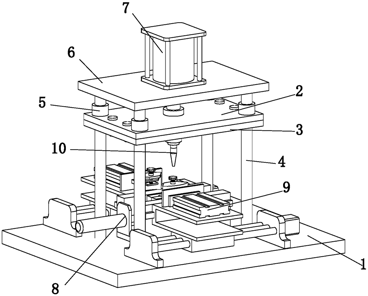 Working method of high-precision stamping die which is easy to replace