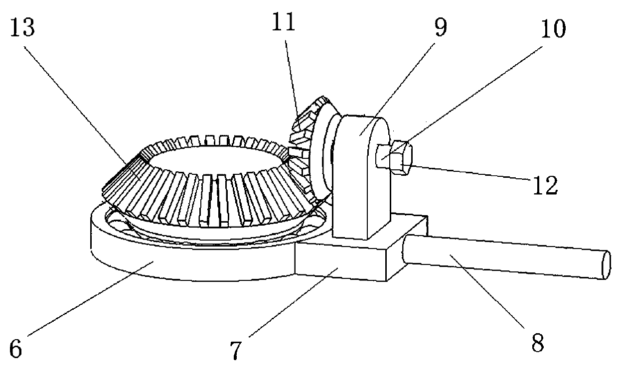 Electric installing device for nut on section steel column anchor bolt