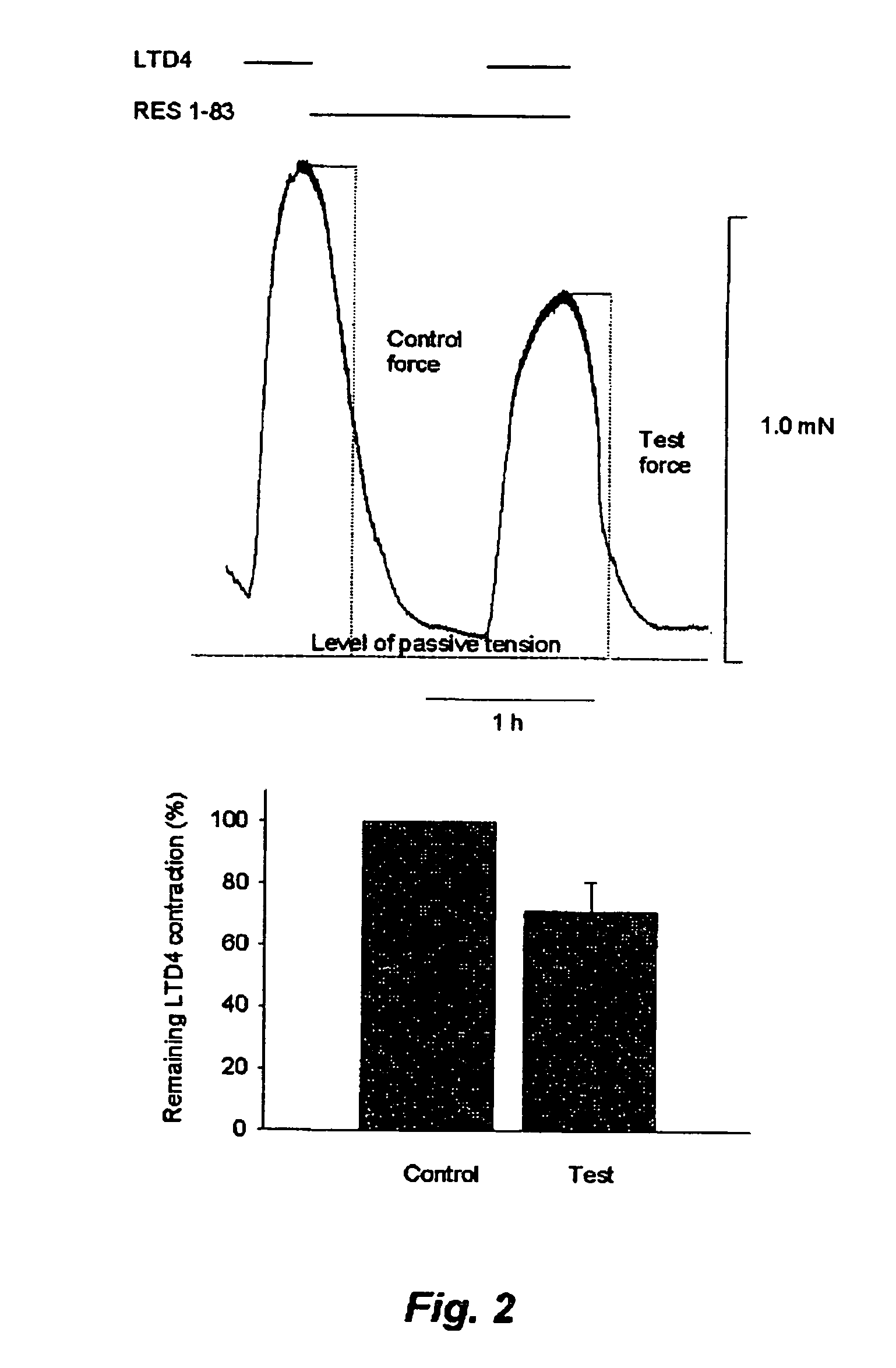 Method for identifying bronchoconstriction relaxing substances