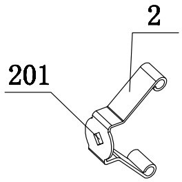 Bolt with clamp spring and enclosed profile connecting structure adopting bolt to connect