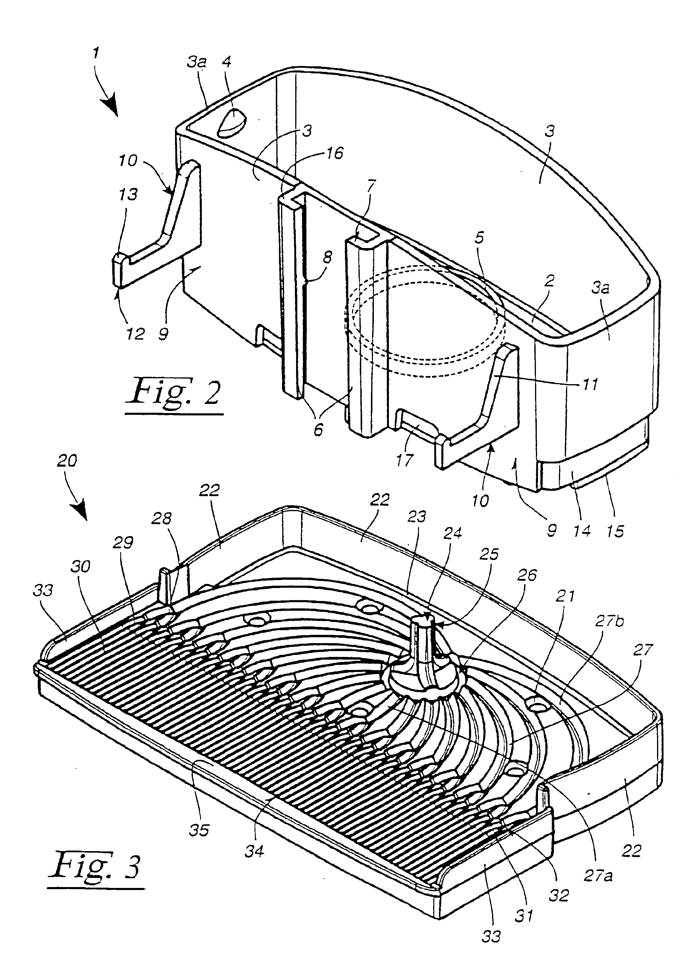 Device for dispensing a liquid active substance