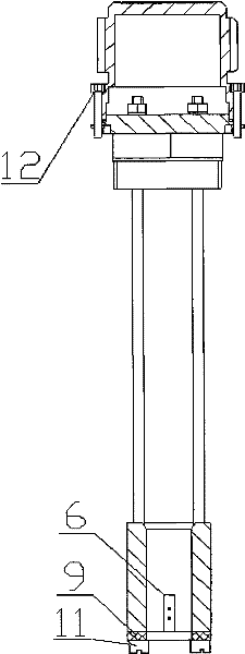 On-line measurement device of crude oil water content of wellhead