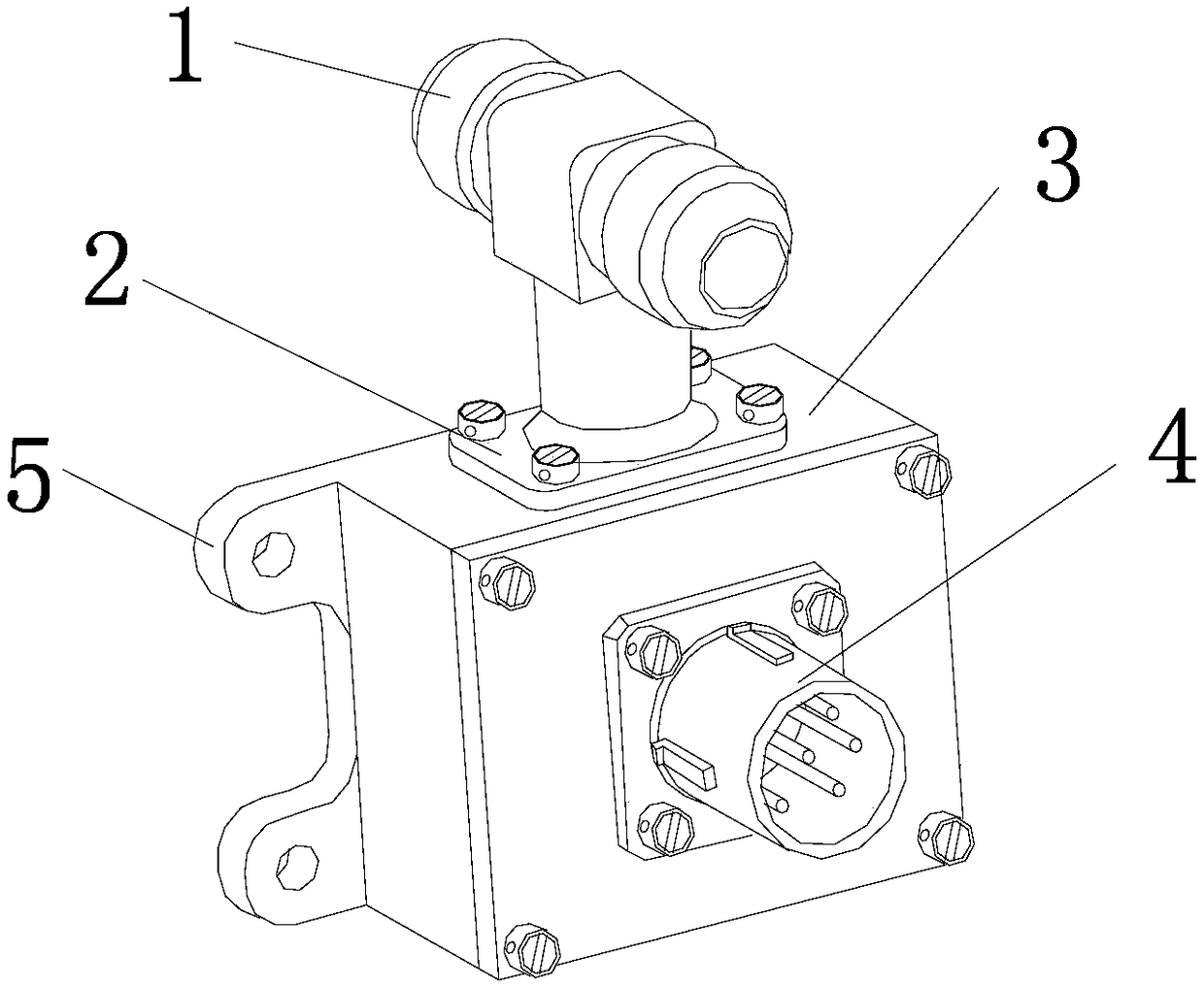 A platinum resistance temperature sensor for a hydraulic system and its application method