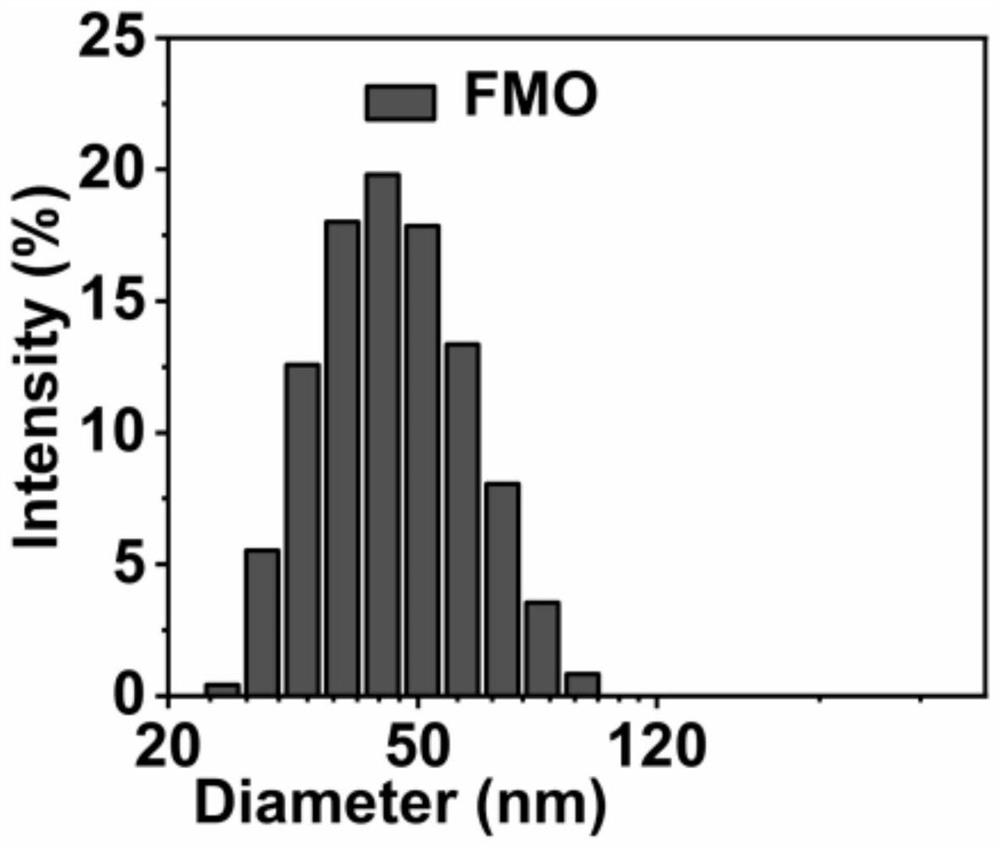 Oxygen-deficient iron molybdenum oxide flower-like nanoparticles for diagnosis and treatment integration as well as preparation method and application of oxygen-deficient iron molybdenum oxide flower-like nanoparticles