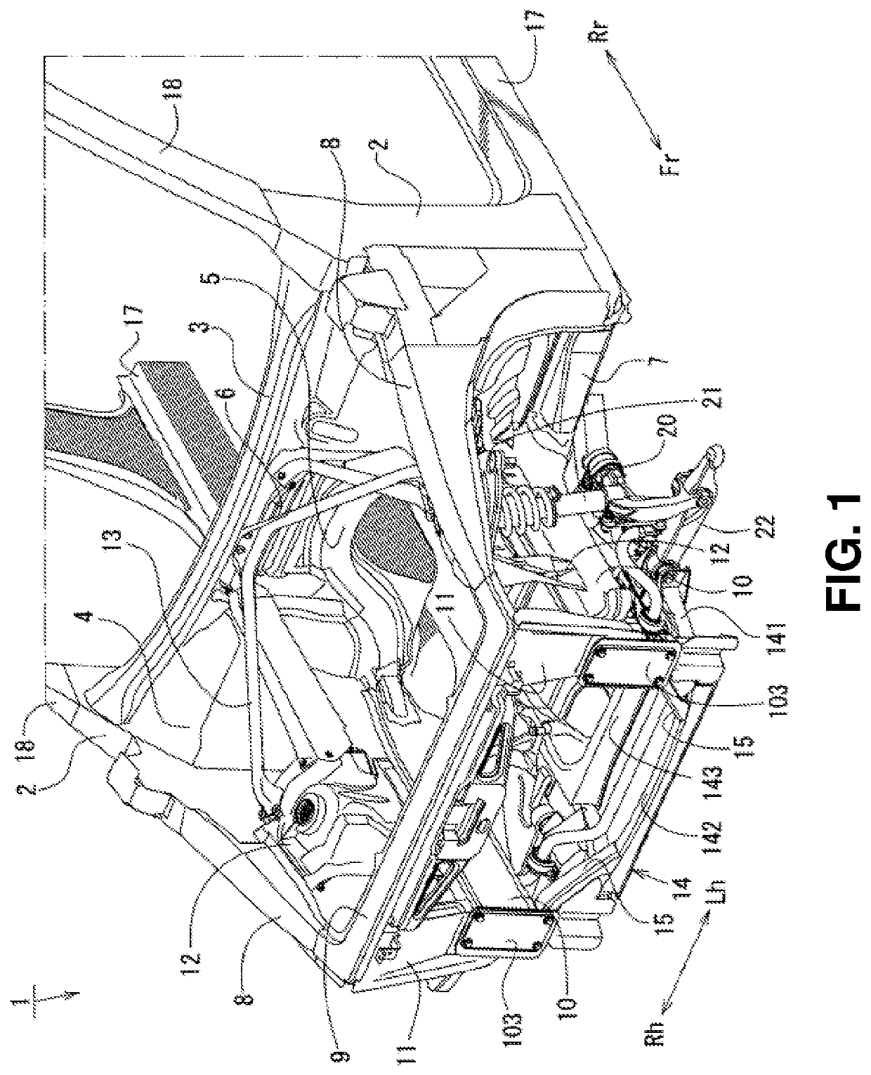 Front body structure of vehicle