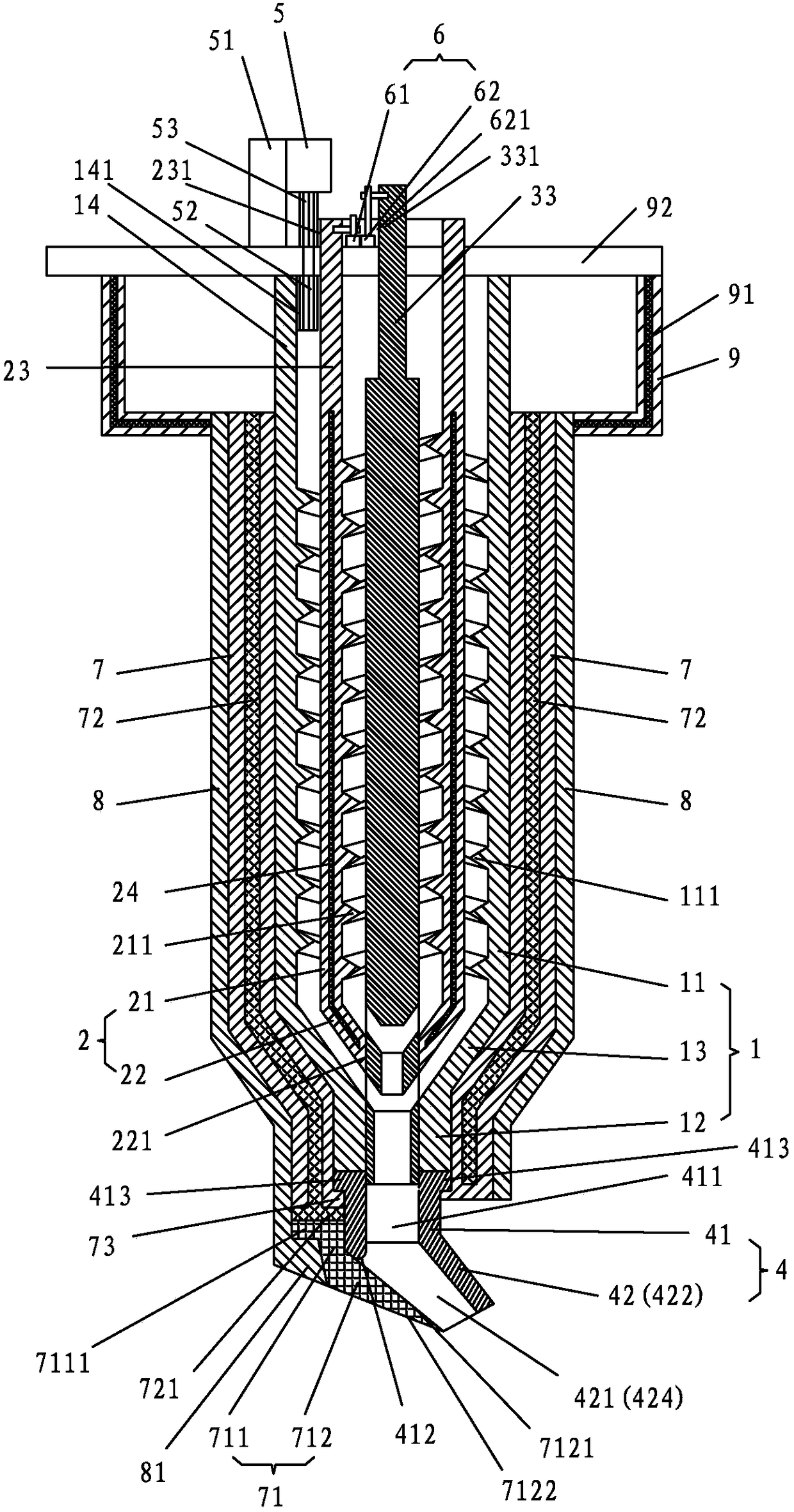 Three-dimensional printing head with high product integrity