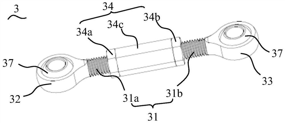 Automobile spare tire and tail door linkage mechanism