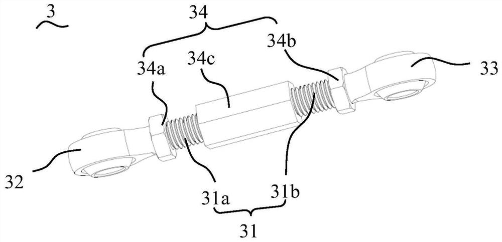 Automobile spare tire and tail door linkage mechanism