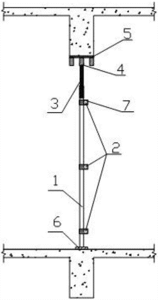 Quick-release beam bottom template supporting frame and working method thereof