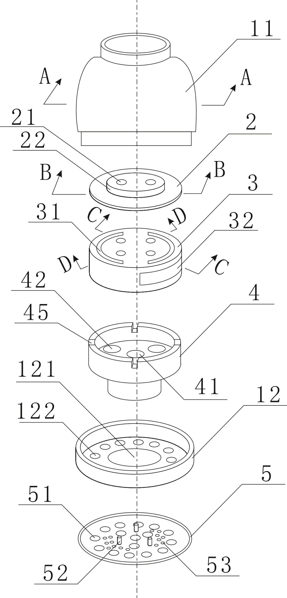 High-pressure nozzle and sprayer with same for cleaning grease dirt with water