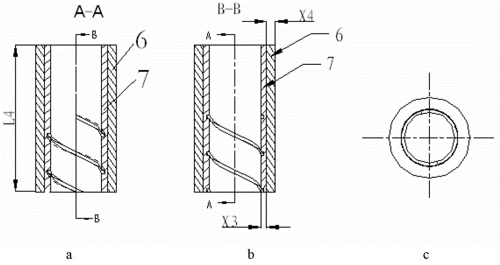 Composite material pipe applicable to spiral key connection and producing method for composite material pipe