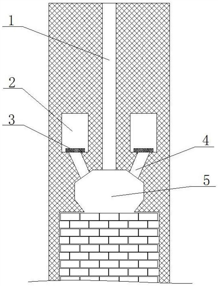 Coke oven heating level adjusting structure and adjusting method