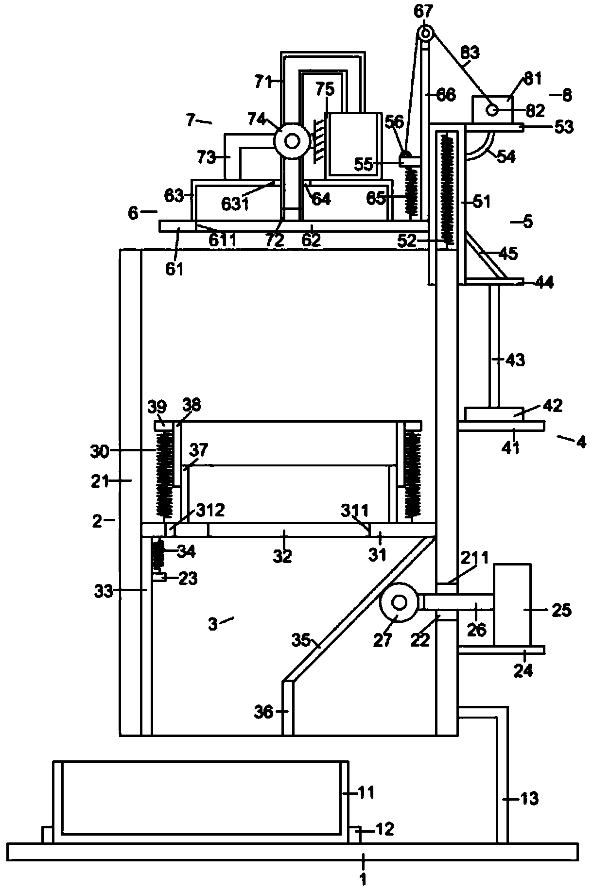 Novel high-efficiency solid-liquid separation equipment for waste treatment in environmental protection field