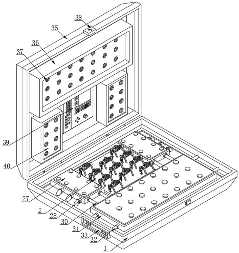 Practical training device convenient to assemble and used for vocational skill education training