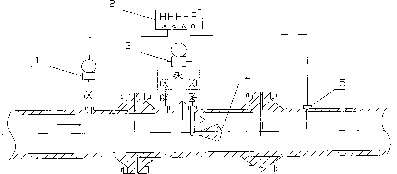 Thick oil thermal extraction saturated steam flow metering method