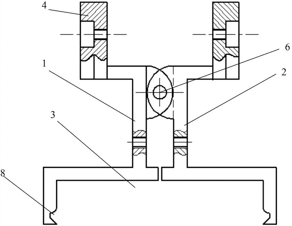 Device used for picking and placing IGBT lining plate