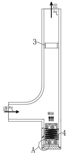 Mine ventilation device with alarm device