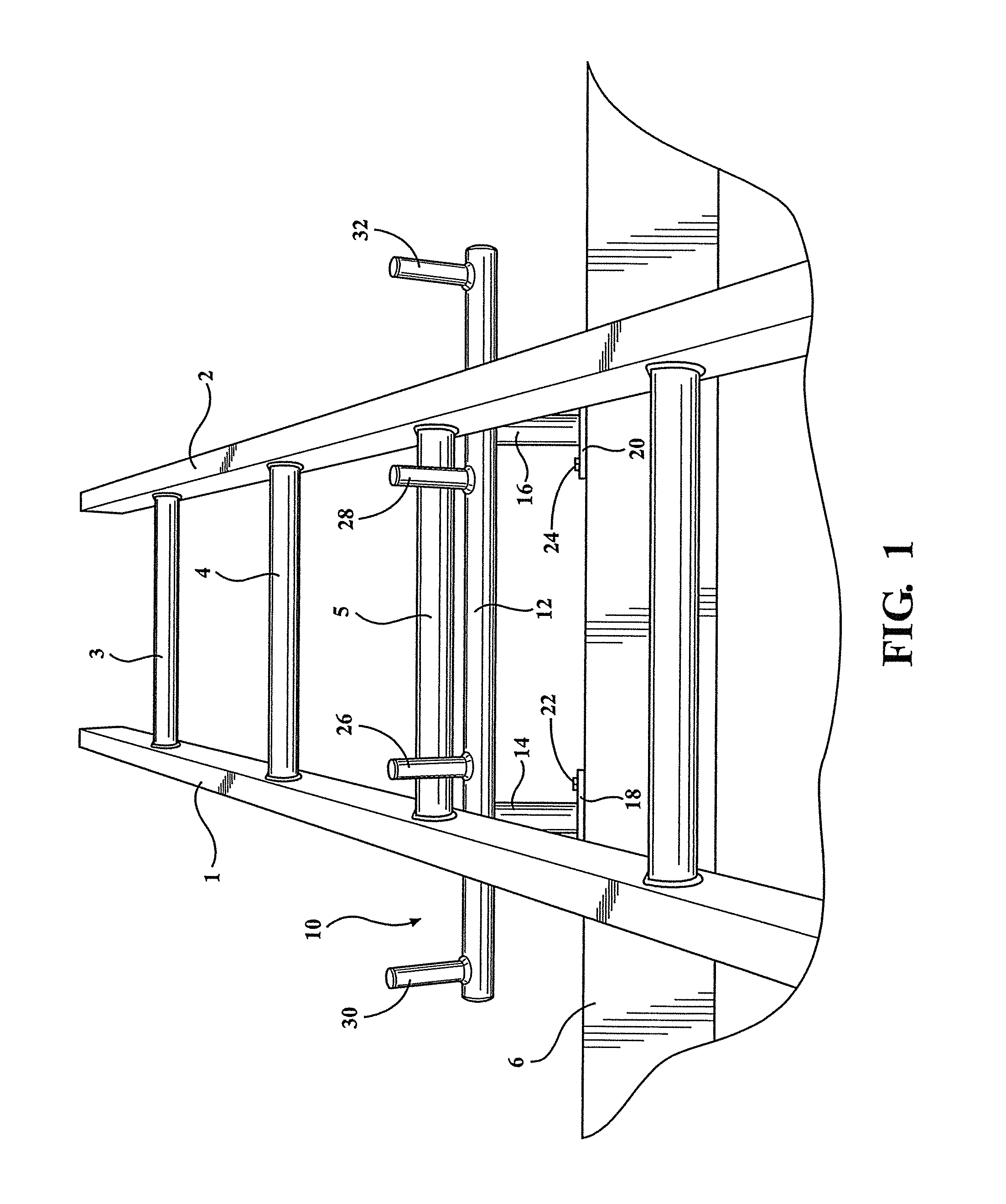 Ladder rest and restraining device