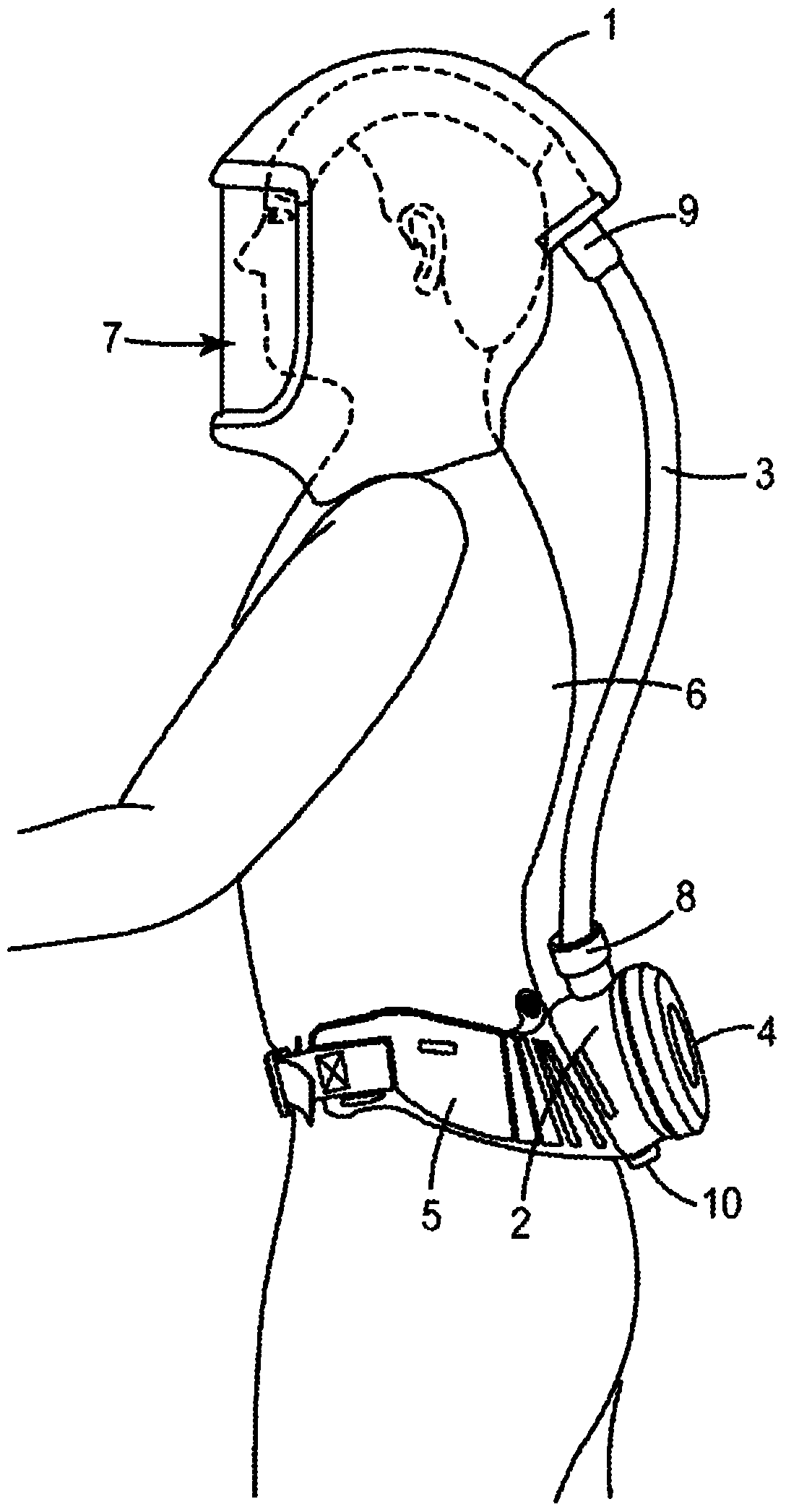 Method of controlling a powered air purifying respirator
