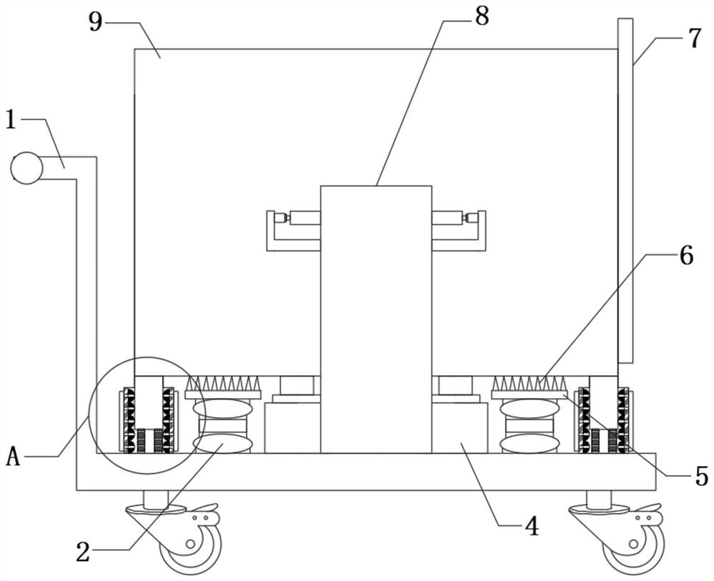 A garbage transfer device for environmental protection equipment