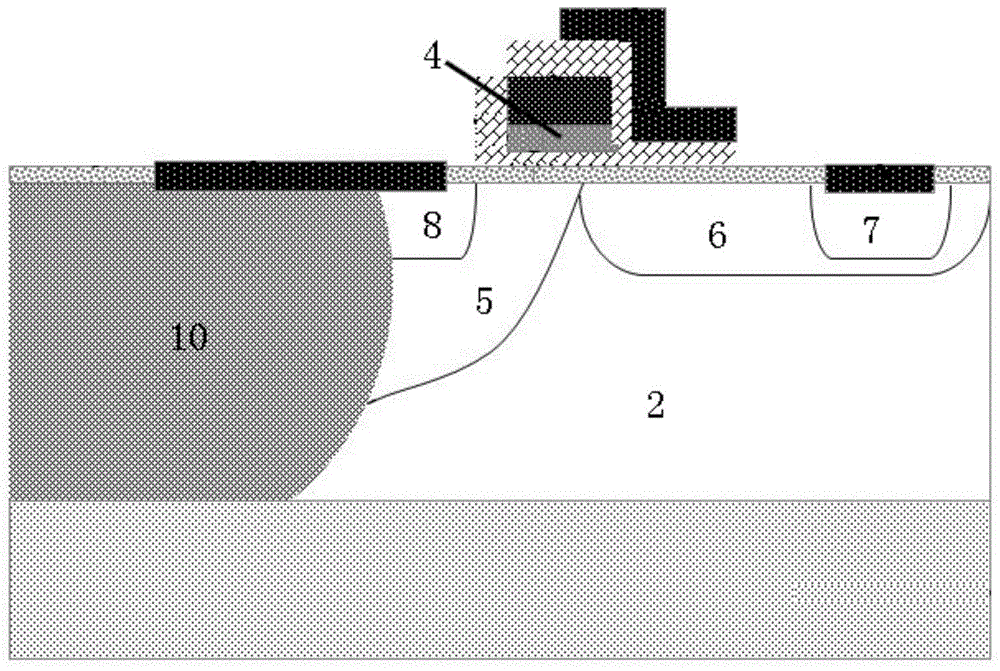 RFLDMOS device and manufacturing method thereof