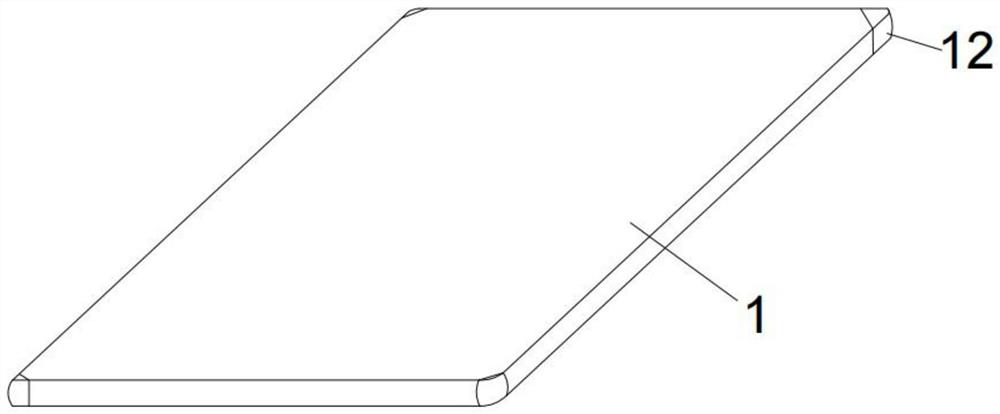 Round-corner edge-sealed cellular board and preparation process thereof