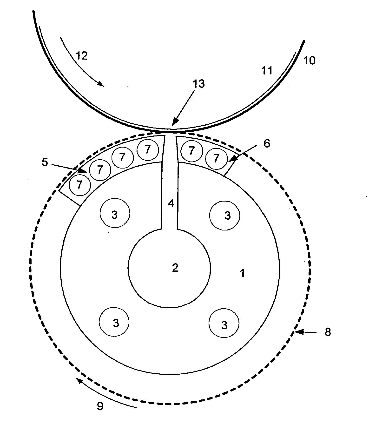 Method for applying liquid, pasty or plastic substances to a substrate