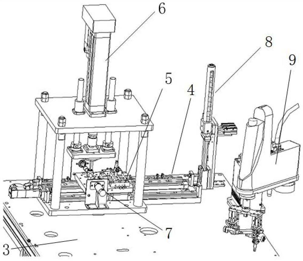 Automatic press-fitting system and assembling method for ball screw pair bearings