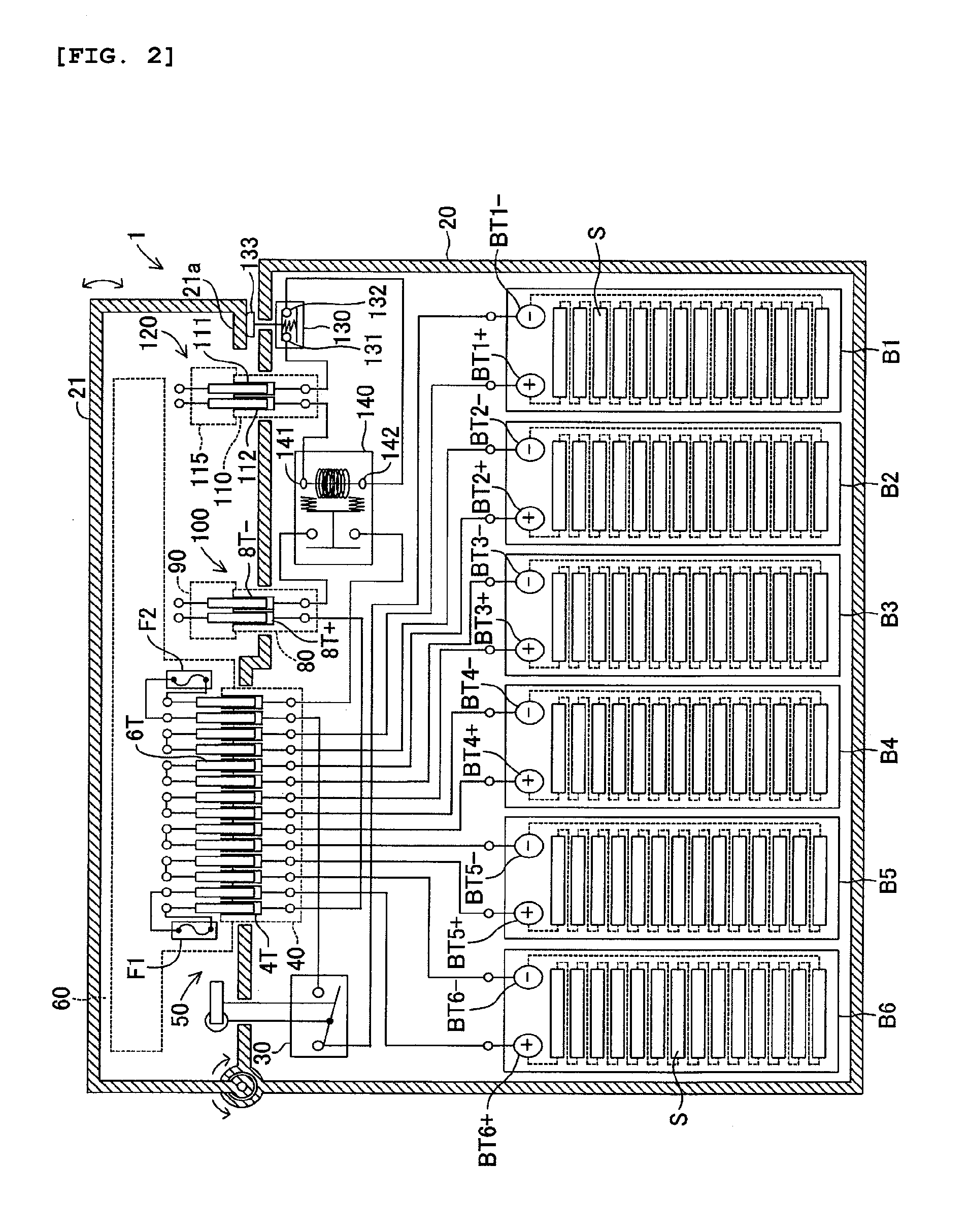 Power supply device for a vehicle
