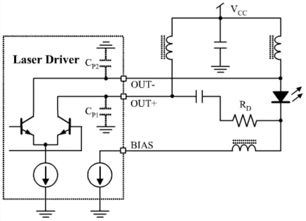 High-speed laser device driving circuit