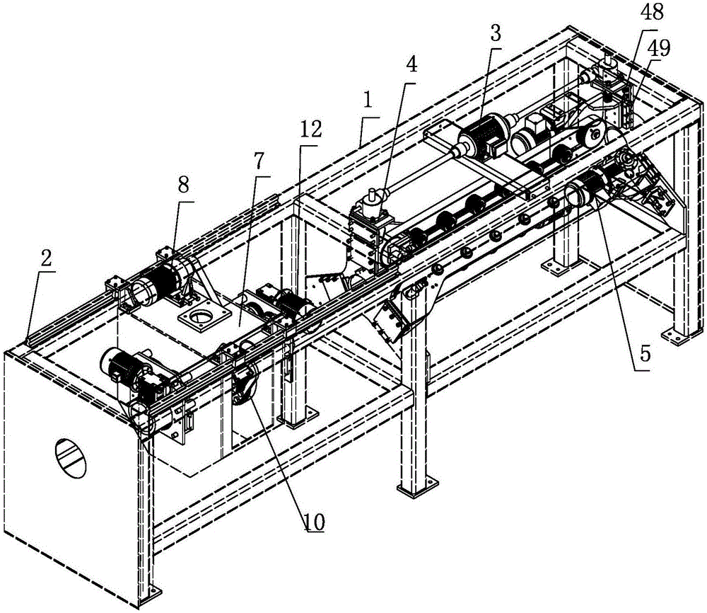 Electric pressure regulating type automatic pipe traction delivery and cutting device