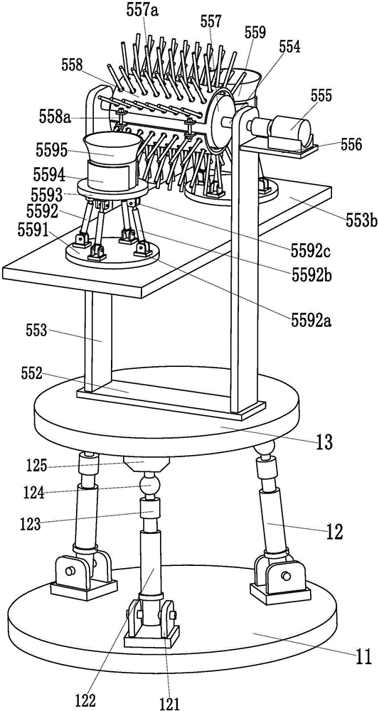 Automatic indoor building cleaning device with dust removing function