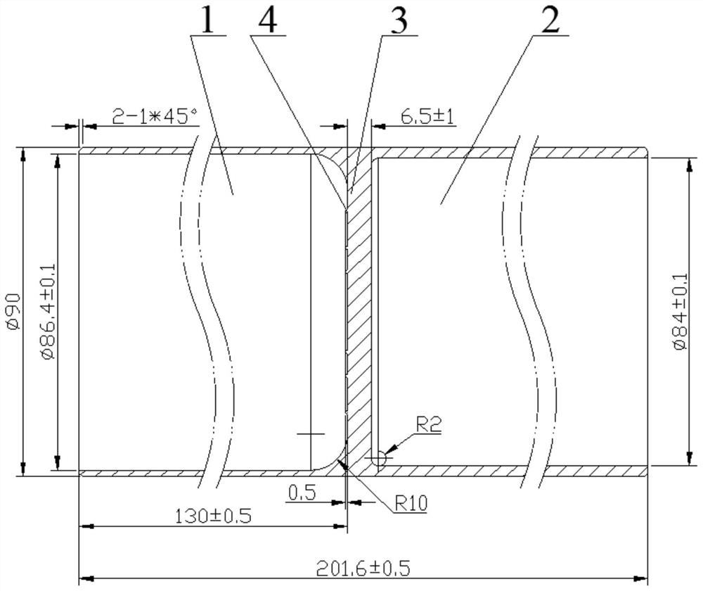 Processing technology of integrated cylinder of gas-liquid separator