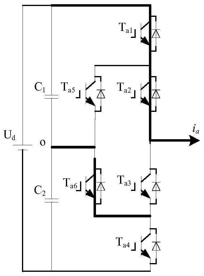 Fault diagnosis method for ANPC three-level inverter