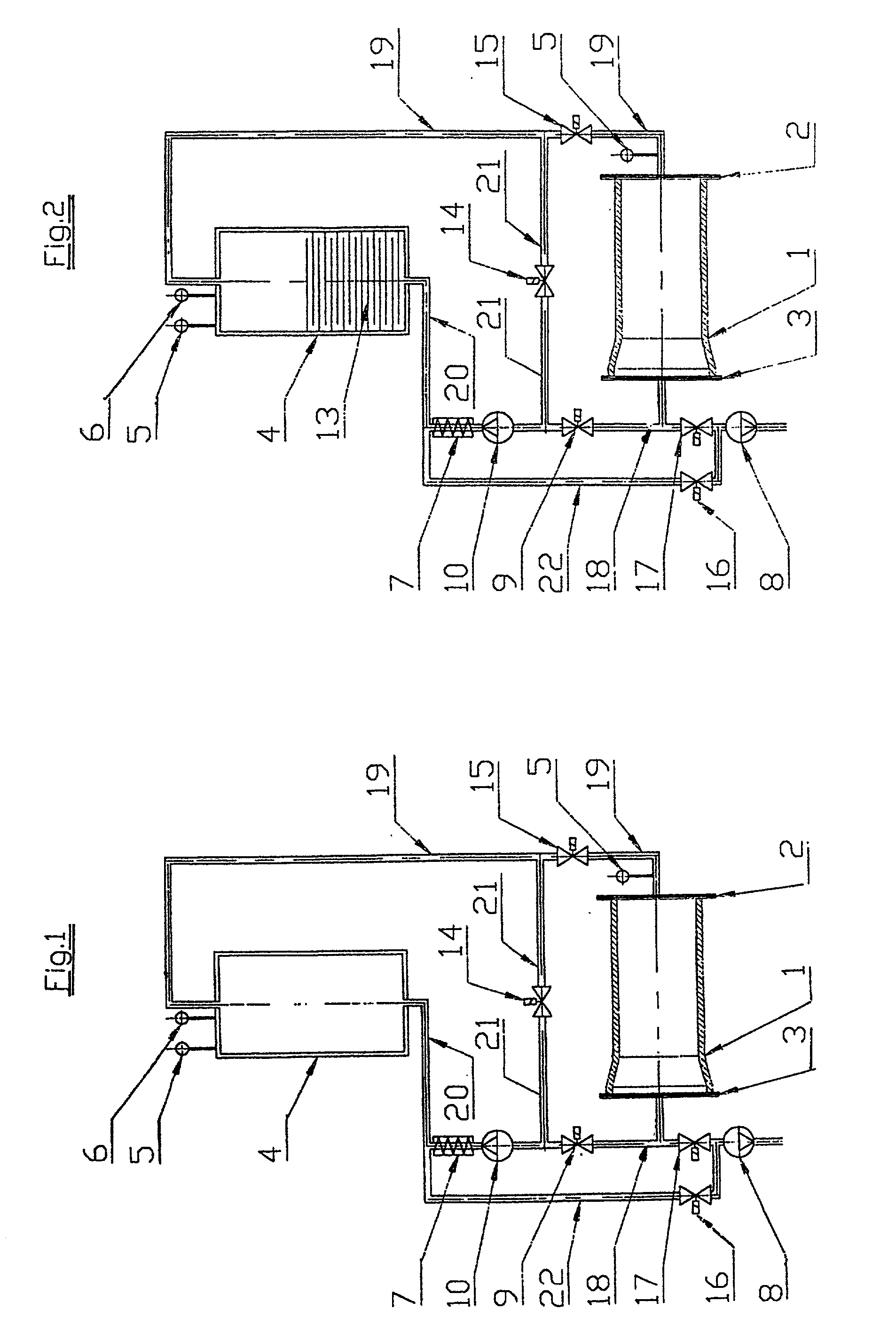 Method and apparatus for testing hollow pieces for impermeability